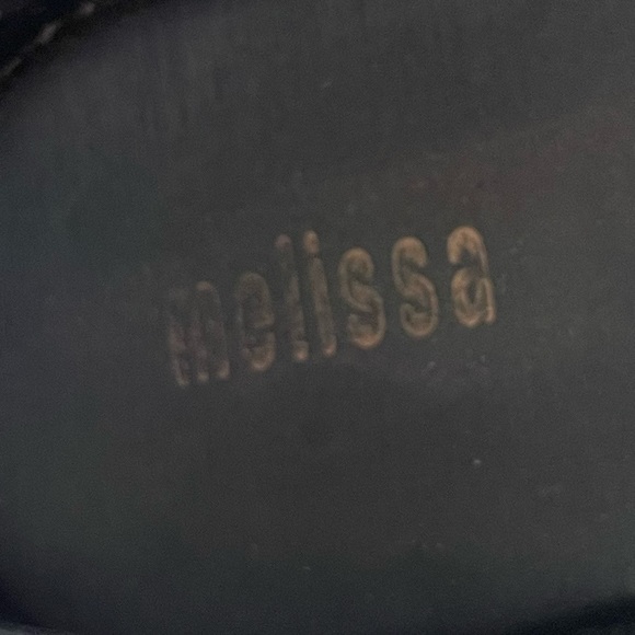 Melissa Black & Brown Bow Jelly Ballet Flats - Picture 8 of 10